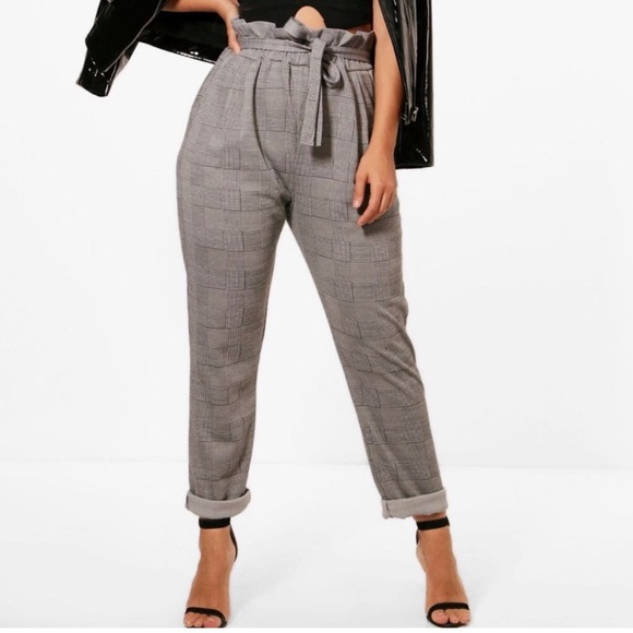 plus size tapered trousers